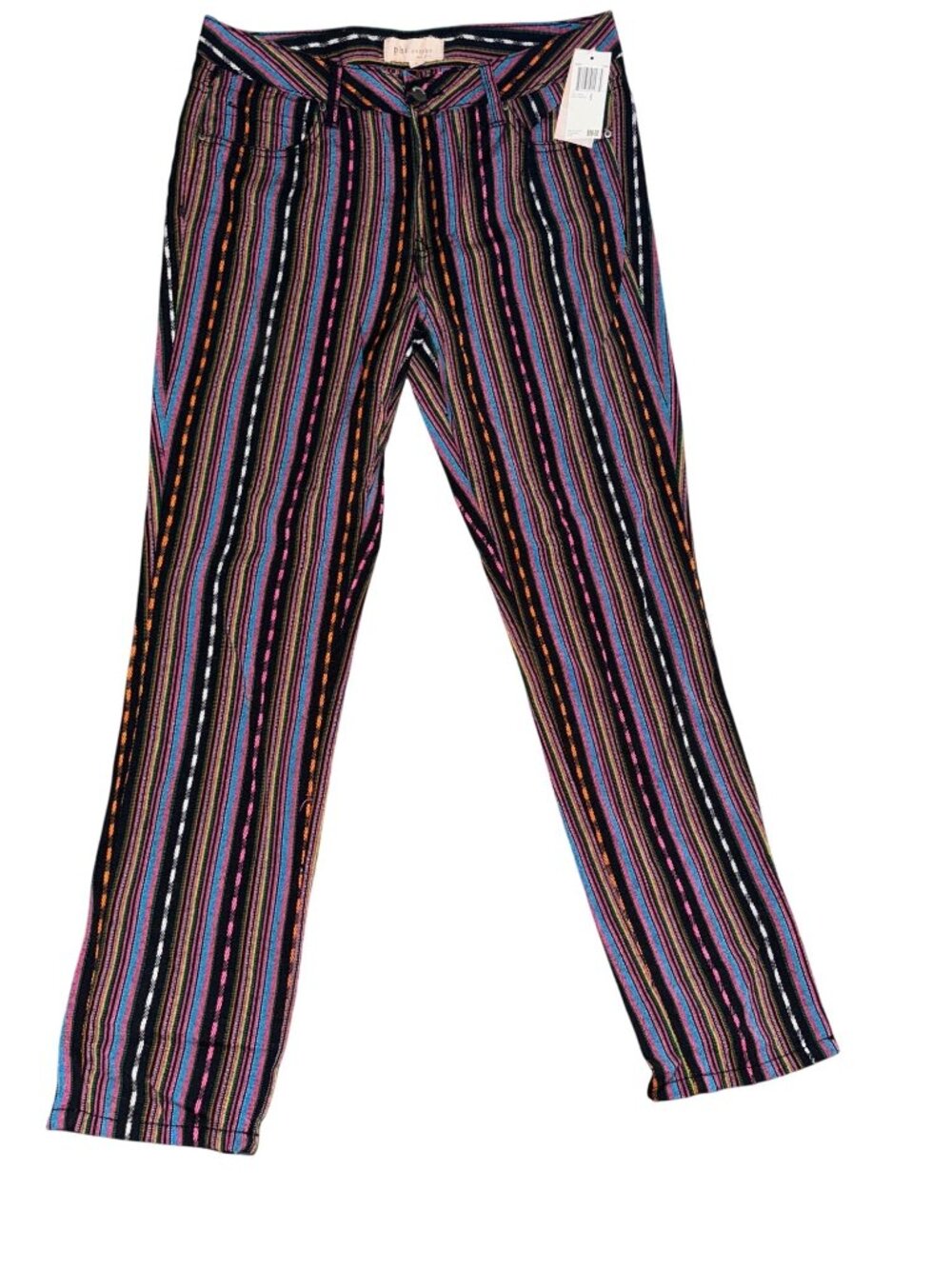 Colorful Striped Womens Pants By Philosophy Size 8